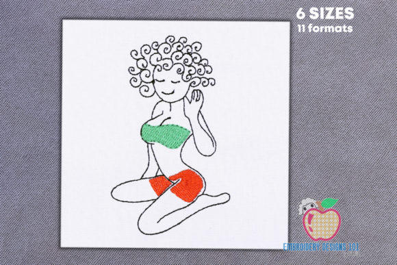 Hot Girl Sitting on Beach Sketch: A Designer's Review for Business Merch